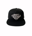 OFF-ROAD, RACING, LIFESTYLE DIAMOND SNAPBACK HAT (BLACK)