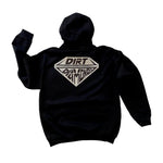 BLING DIRT + DIAMONDS HOODIE-(BLACK)