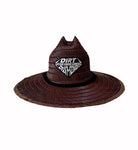 DIRT + DIAMONDS "SIGNATURE" STRAW HAT IN CHOCOLATE CAKE