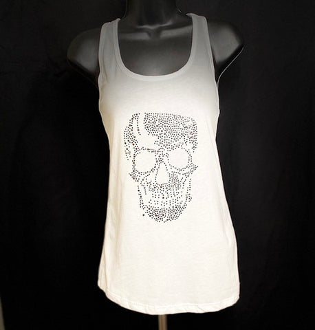 SKULL TANK IN WHITE