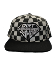 Kids Jr. Checkered black SnapBack bill